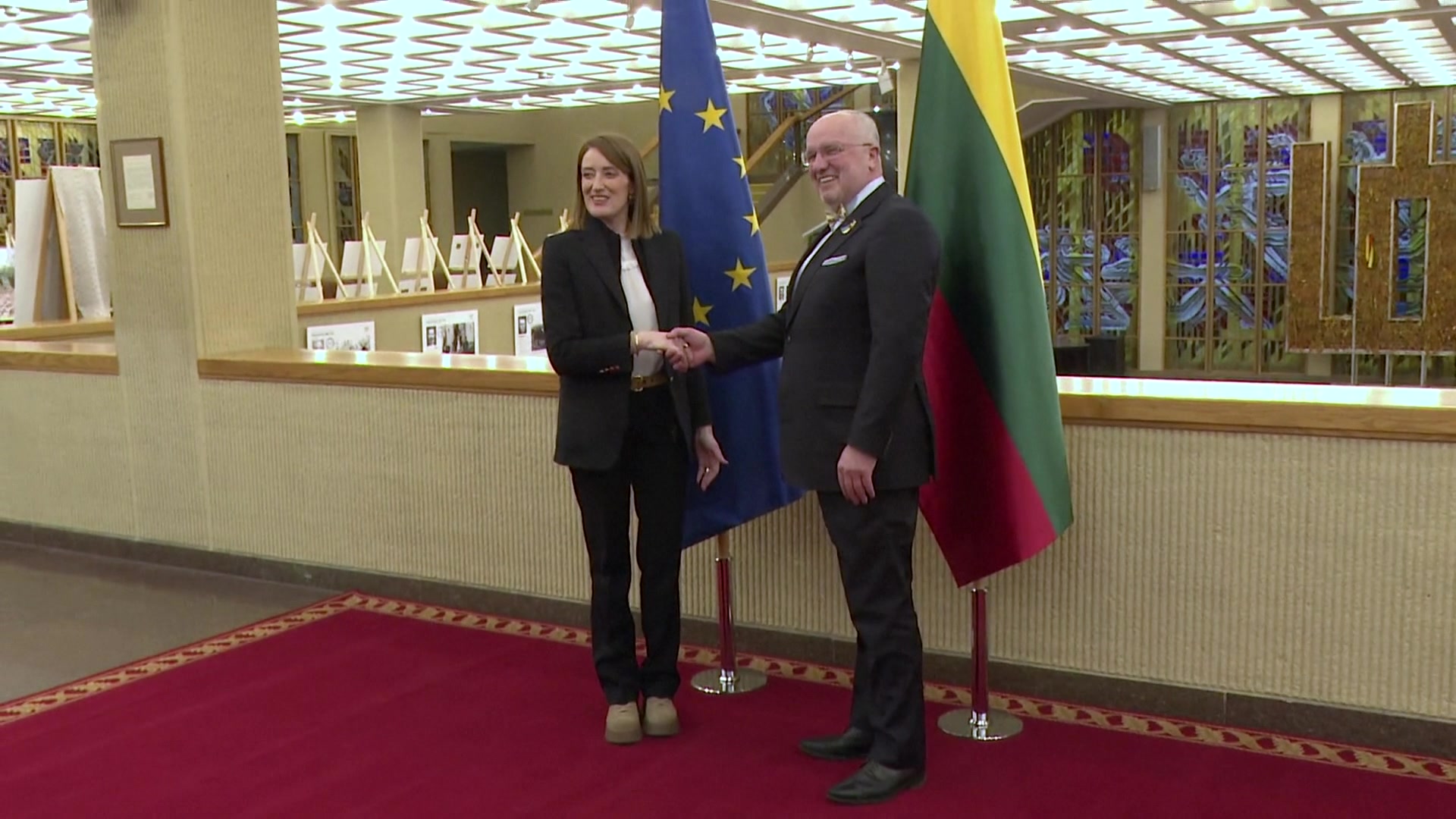 Official visit by Roberta METSOLA, EP President, to Vilnius (Lithuania) - meeting with Juozas OLEKAS, Speaker of the Seimas of Lithuania: extracts